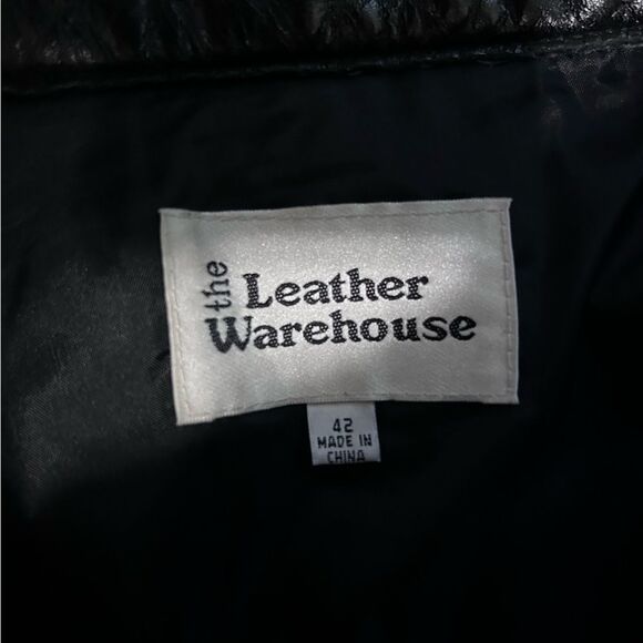 The Leather Warehouse Vintage Black Leather Pants - Waist 42” - Picture 7 of 7